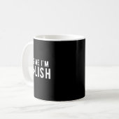 面白い キスして ポーランド人ですよ St. Patrick's Day  コーヒーマグカップ (正面左)