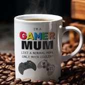 面白い「ゲーマーママ」おしゃれギフト コーヒーマグカップ