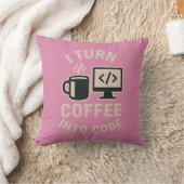 面白い コーヒーをコードに変える クッション (ブランケット)