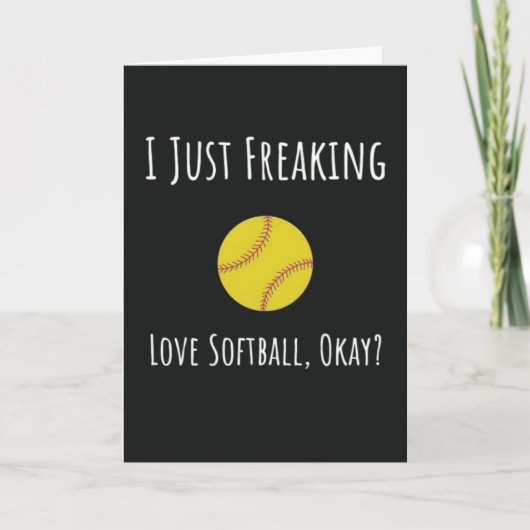 面白い ソフトボール カード チーム プレーヤー キャッチャー かわいい (正面)