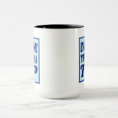 面白い トップブルーハヌカジョークドライデル マグカップ (中央)