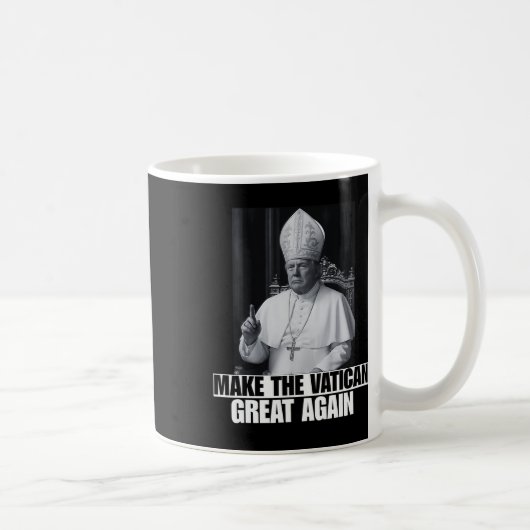 面白い トランプ大統領 次のローマ法王に コーヒーマグカップ (右)