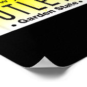 面白い ニュージャージー イタリア系アメリカ人 デヴィート ニュージャージー カツレツ ポスター (角)