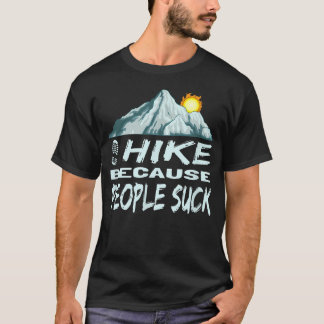 面白い ハイキング 私がハイキングする理由 Tシャツ