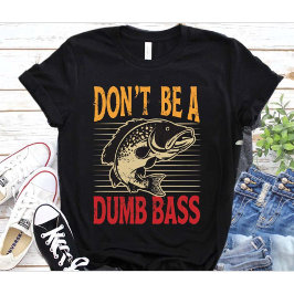 面白い バカなバスフィッシュパパになるな 大人のユーモア Tシャツ