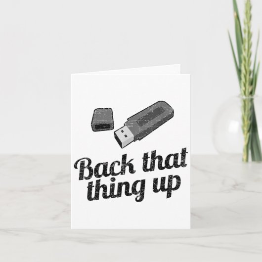 面白い バックアップ コンピューター USB カード (正面)