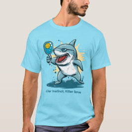 面白い ビッグフィッシュ ピックルボール Tシャツ