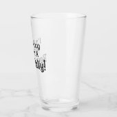 面白い ビール腹を目指して！ ガラスカップ タンブラーグラス (左)