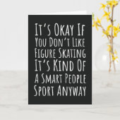 面白い フィギュアスケート カード スケート スキート アイススケーター (黄色い花)