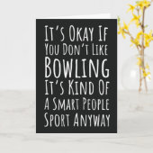 面白い ボウリング カード ボウラー チーム ストライク スペア プレーヤー (黄色い花)