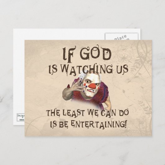 面白い ポストカード (正面/裏面)