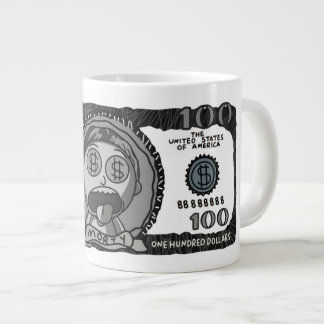 面白い「マネーモーティー」100ドル紙幣スペシャルティコーヒー ジャンボコーヒーマグカップ