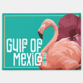 面白い メキシコ湾 1550年設立 歴史的な マグネット (正面)