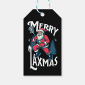 面白い メリー ラクスマス ラクロス クリスマス ギフト タグ (正面)