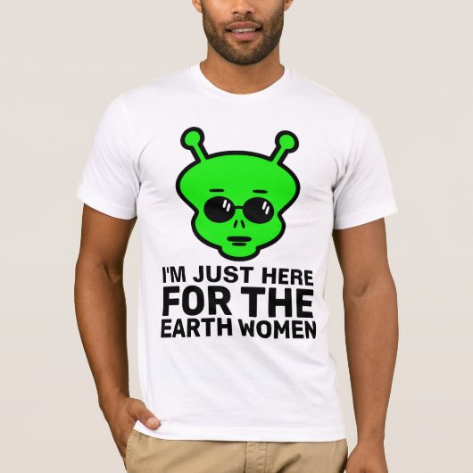 面白い メンズ Tシャツ, エイリアン Tシャツ (正面)
