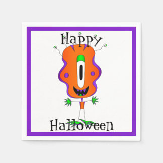 面白い モンスター ハロウィン スタンダードカクテルナプキン