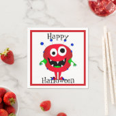 面白い, モンスター, ハロウィン スタンダードカクテルナプキン (インサイチュ)