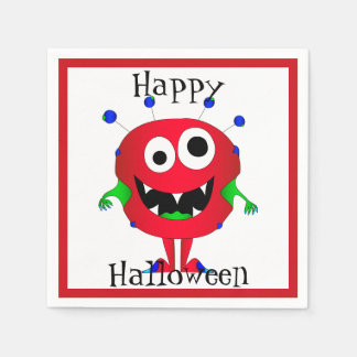 面白い, モンスター, ハロウィン スタンダードカクテルナプキン
