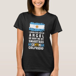 面白い ヤンキー アルゼンチン彼女 アルゼンチン国旗 Tシャツ