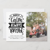 面白い レア 静かじゃない いつも 明るい フォト シーズンカード (正面)