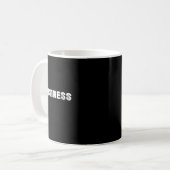 面白い レトロ引用符 ビジネスに気を配るか私の請求書を払え コーヒーマグカップ (正面左)