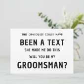 面白い？仲間の結婚式の誘いカード | 最高の男の誘い 招待状 (スタンド正面)