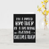 面白い、僕はチアリーダーXの自慢のチア兄弟だ カード (黄色い花)