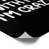 面白い、冗談はやめてね、私は気が狂ってるから。ジョーク サラスト ポスター (角)