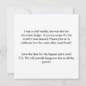 面白い！写真を追加 カスタマイズされた新婦と新郎の結婚式 (裏面)