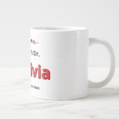 面白い！博士号取得おめでとう、ママ！卒業お祝い！ ジャンボコーヒーマグカップ (右)