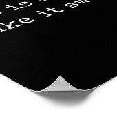 面白い 名言 人生は短い、甘くしよう ポスター (角)