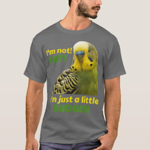 面白い 太ったセキセイインコ 緑 黄色 ハトカラス インコ Tシャツ