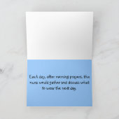 面白い「太った修道女」ギフト、あらゆる行事に カード (内部)