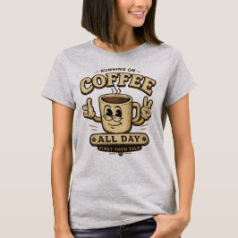 面白い 女性 コーヒー グラフィックTシャツ ギフト Tシャツ