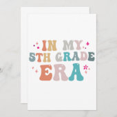 面白い!小学校5年生の時代の先生だ! 招待状 (正面/裏面)