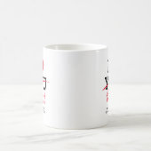面白い 愛犬 カップル コーヒーマグカップ (中央)