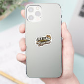 面白い 旅行 コーヒー 愛好家 ハット シール (スマートフォン)