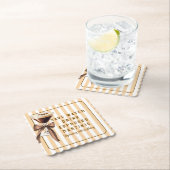 面白い！水を節約してエスプレッソマティーニを飲もう 誕生日 ペーパーコースター (インサイチュ)