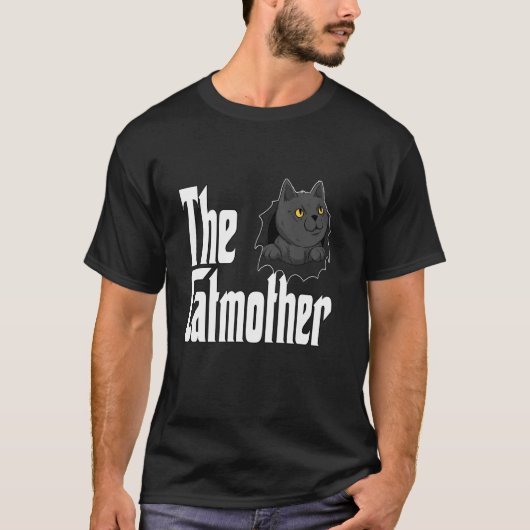 面白い 猫のママ ネコ母 猫のお母さん 子猫のママ ママ猫 2 Tシャツ (正面)