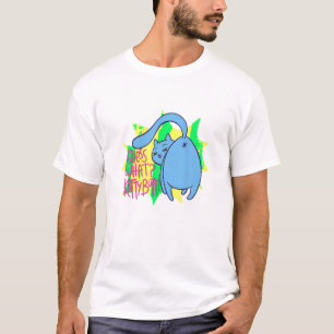  面白い 猫 キティのお尻 推測 ギフト メンズ レディース T Tシャツ