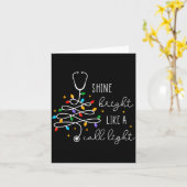 面白い 看護師さんみたいに 明るく輝いて メリーＣ カード (黄色い花)