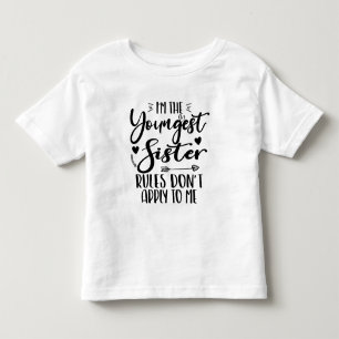 面白い！私が一番若い妹なんだから、姉の言うことなんて聞かなくてもいいよね。 トドラーTシャツ