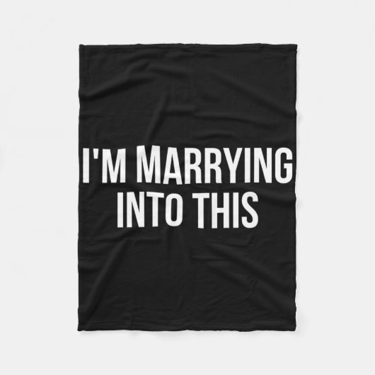 面白い、私はこの婚約者と結婚することになるの フリースブランケット (正面)