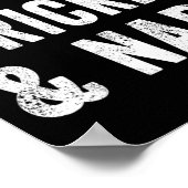 面白い！私はクリケットと昼寝が好き！ヒゲのクリケットパパ ポスター (角)