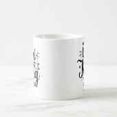 面白い 私は彼女の王だ コーヒーマグカップ (中央)