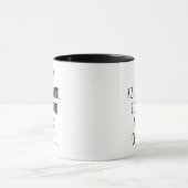 面白い 私は朝起きるのではなくカフェインを摂取する マグカップ (中央)