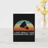 面白い、私は本当にダミントンが好きなんだよ、わかった? カード (黄色い花)