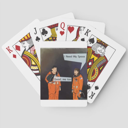 面白い、私は自分のスペースが必要なの トランプ (裏面)