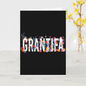 面白い 私はGrantifaのヴィンテージ フラワー レディース カード (黄色い花)