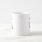 面白い 秋田犬 ビジネススーツ コーヒー コーヒーマグカップ (中央)